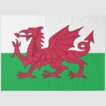 Walisische Flagge (Wales) (walisischer Drache)