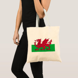 Walisische Flagge (Wales) (walisischer Drache) Tragetasche
