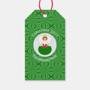 Walisische Flagge Weihnachtsengel Personalisiert Geschenkanhänger