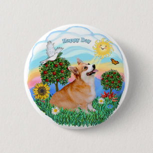 Walisische Korgi (Pembroke 7b) Button