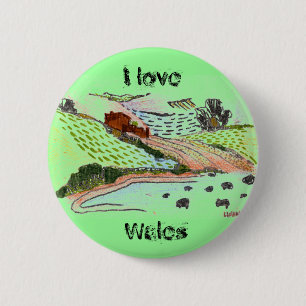 Walisische Landschaft Button