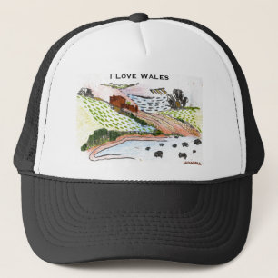 Walisische Landschaft Truckerkappe