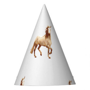 Walisische Pony und Cob Pferd Wasserfarbe Partyhütchen