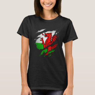 Walisische Shirts "Torp Ripped Wales Flag"