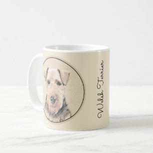 Walisische Terrier-Malerei - Niedliche Original Hu Kaffeetasse