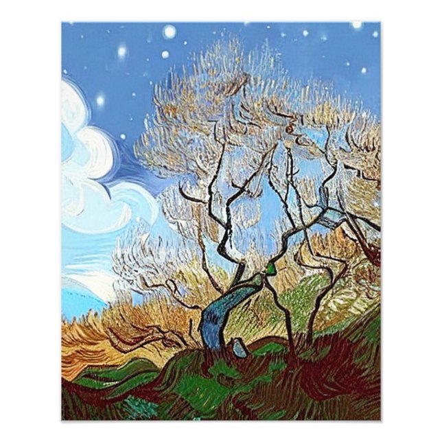 WALISISCHER BERG-BAUM FOTODRUCK (Vorne)