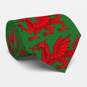 Walisischer Drache mit Kies-Effekt Krawatte