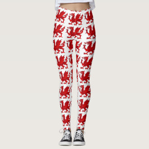 Walisischer Drache mit Kies-Effekt Leggings