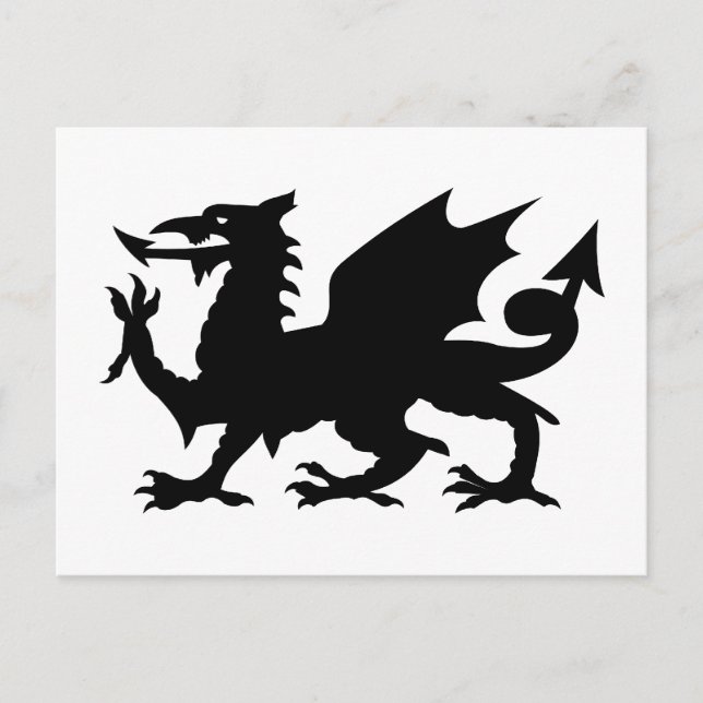 Walisischer Drache Postkarte (Vorderseite)