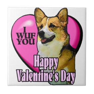 Walisischer Valentinstag Fliese