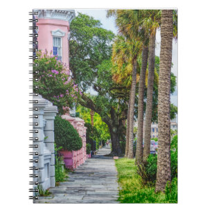 Walk Along Rainbow Row Notizblock