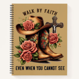 Walk By Faith Christian | Western Cowgirl Faith Notizbuch