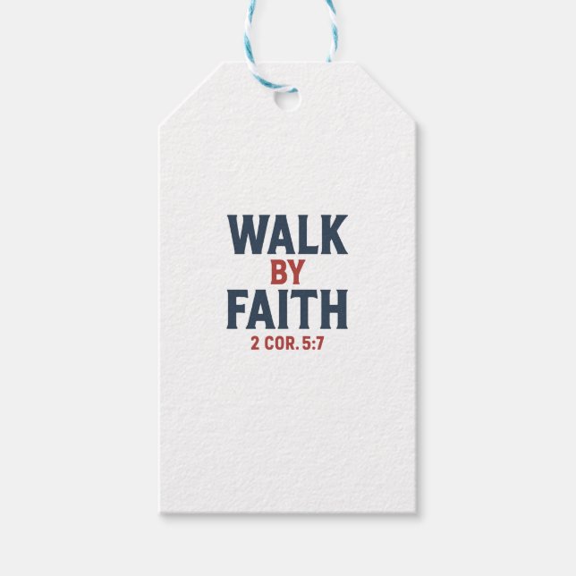 Walk By Faith  Geschenkanhänger (Vorderseite)