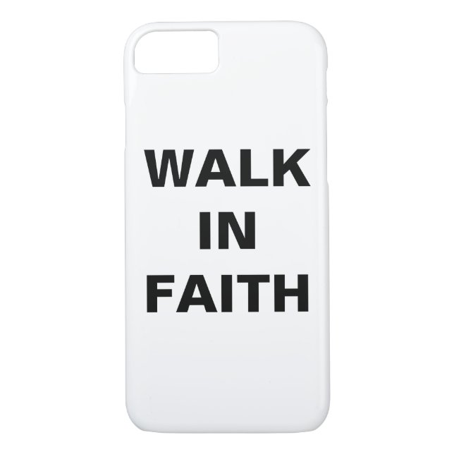 "Walk in Faith" Inspiration Christlich Case-Mate iPhone Hülle (Rückseite)