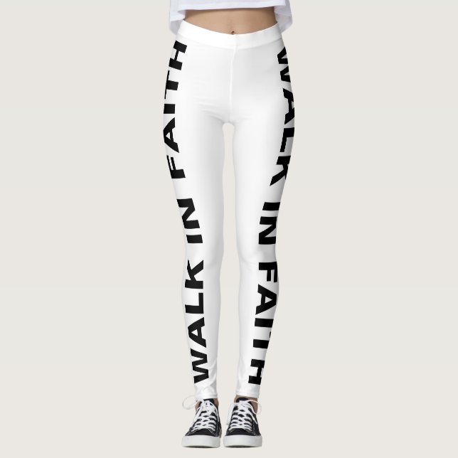 "WALK IN GLAUBEN" Leggings (Vorderseite)