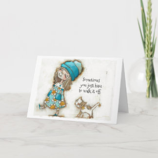 Walk it Off - Carte d'encouragement (vide à l'inté