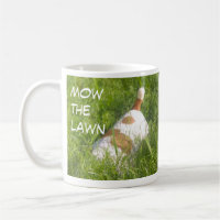 "Walk the dog and mäw the rasen" Tasse, Jack Russe