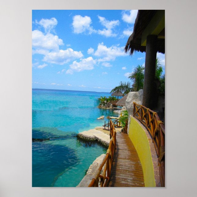 Walk Way to Cool Blue Poster (Vorne)