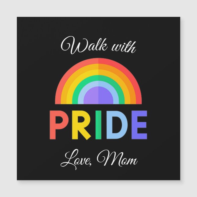 "Walk with Pride" Liebe, Mama | Magnet (Vorderseite)