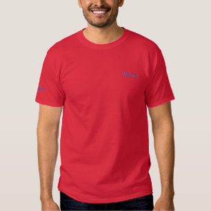 Walker bestickter Name Besticktes T-Shirt