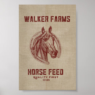 Walker Farms Pferdefuttersack Poster