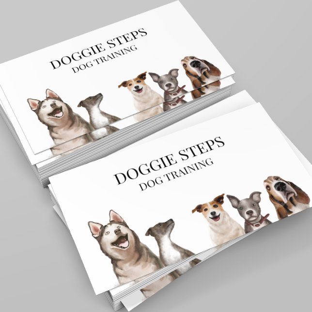 Walker für die Dogenschulung Wasserfarben Visitenkarte (Von Creator hochgeladen)