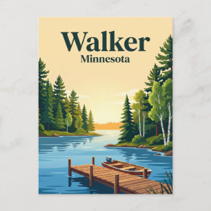 Walker, Minnesota Postkarte