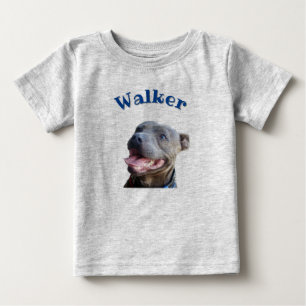 Walker Name Mit Staffy Bull Terrier Baby-Body Baby T-shirt