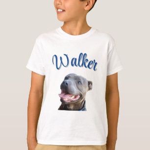 Walker Name mit Staffy Bull Terrier, T-Shirt