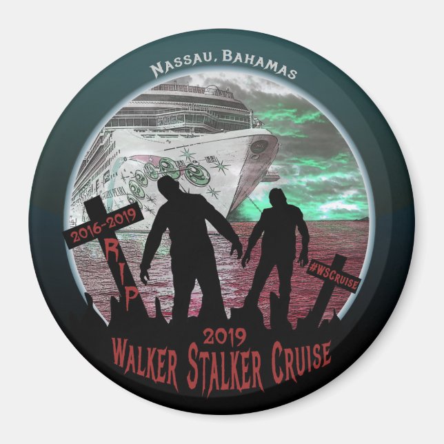 Walker Stalker Cruise 2019 Magnet (Vorne)