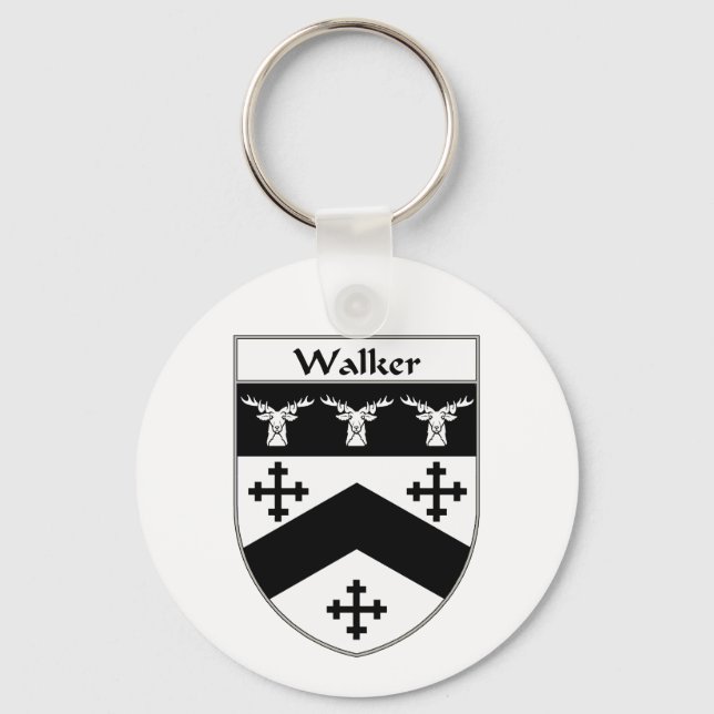 Walker-Wappen/Familienwappen Schlüsselanhänger (Vorderseite)