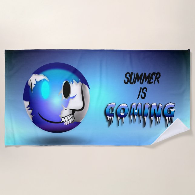 Walkermoji-Strandhandtuch Strandtuch (Vorderseite)