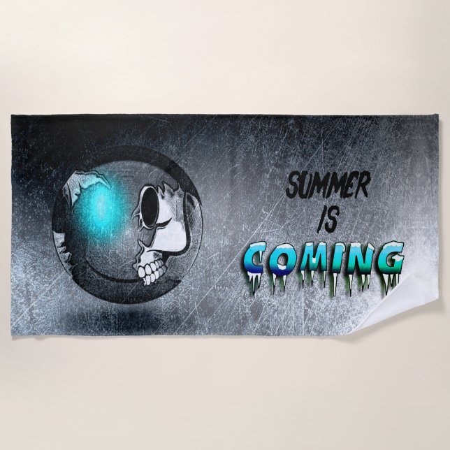 Walkermoji Vintage Strandtuch (Vorderseite)