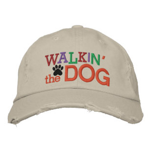 Walkin' the Dog Bestickte Baseballkappe