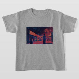 walking at night lofi style T-Shirt