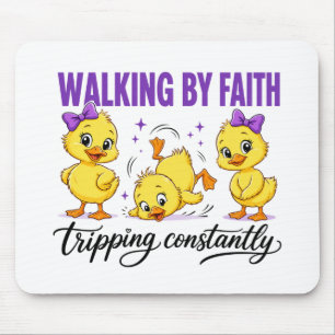 Walking By Faith Enten-Mauspad Mousepad
