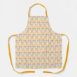 Walking Chickens Apron Schürze