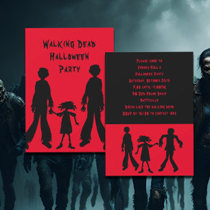 Walking Dead Zombies Halloween-Party Einladung