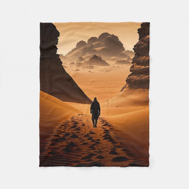 Walking Dune Fleece Blanket (Vorderseite)