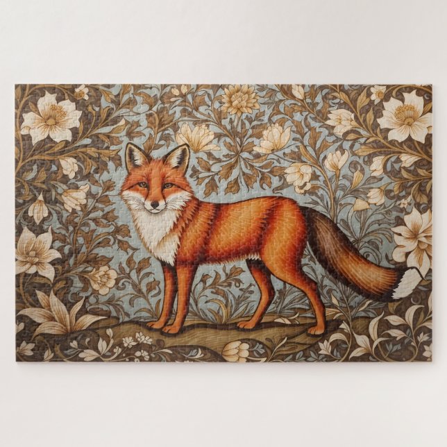 Walking Fox William Morris Inspiriert  (Horizontal)