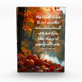 Walking in Grace: Herbstliche Familien-Schrift Fotoblock