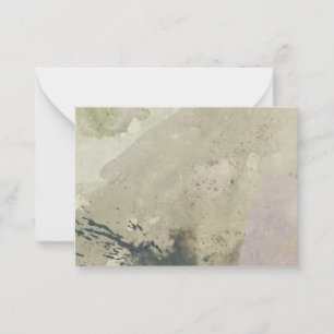 "Walking in the Sand": Original Abstrakte Note Car Mitteilungskarte