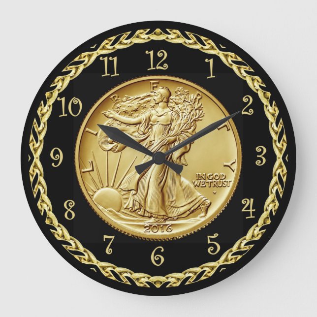 Walking Liberty Centennial Gold Coin Image ~ Große Wanduhr (Vorderseite)
