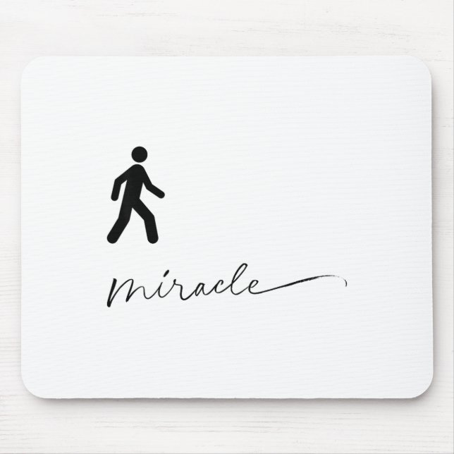 Walking Miracle Bekleidung Mousepad (Vorne)