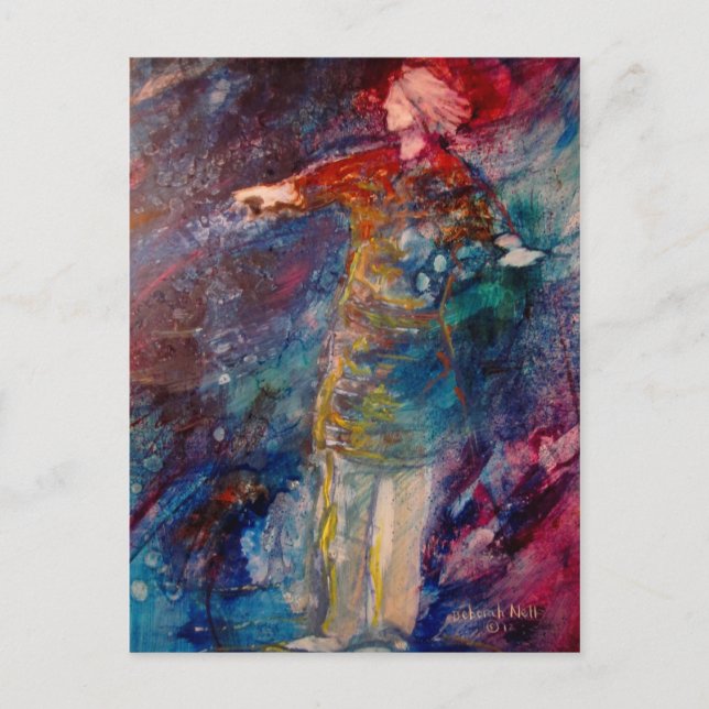 "Walking on Water" Postkarte (Vorderseite)