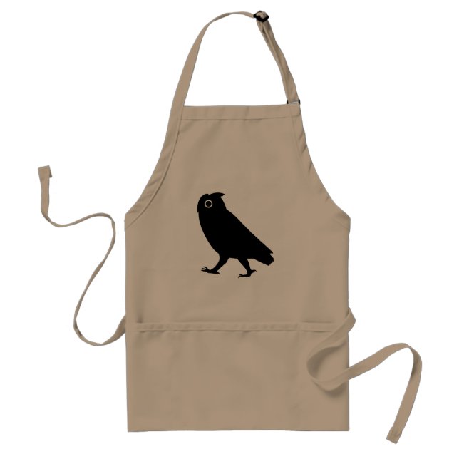 Walking Owl Silhouette Schürze (Vorne)