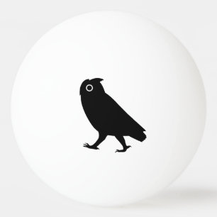 Walking Owl-Silhouetten Tischtennisball