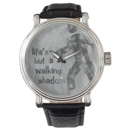 Walking Shadow - Shakespeare Macbeth Zitat Armbanduhr