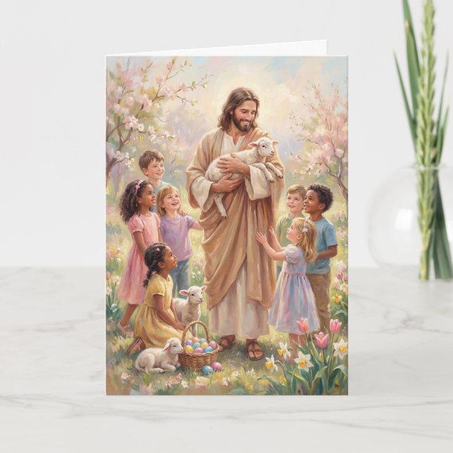 Walking with the Savior Easter Card Karte (Vorderseite)