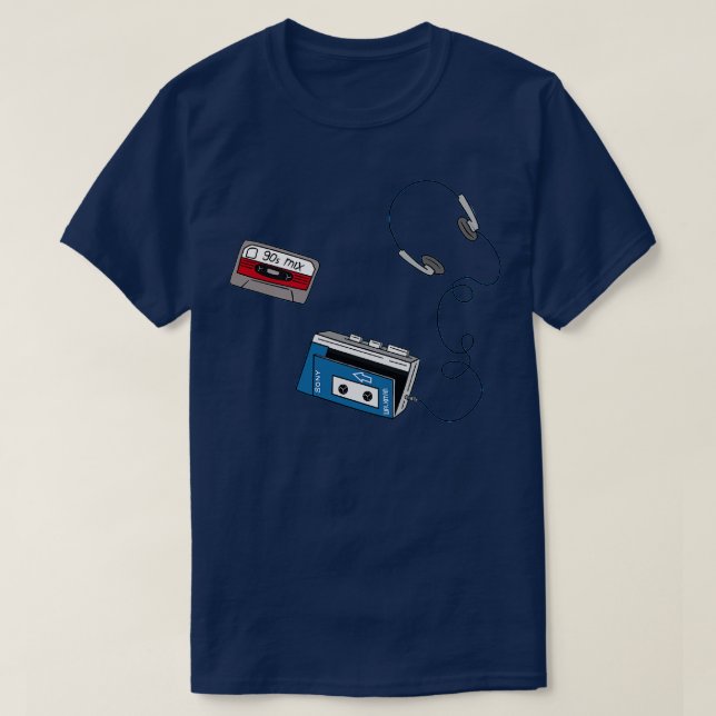 Walkman 90er-Mix T-Shirt (Design vorne)
